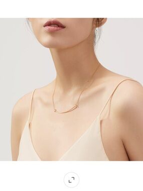 Tiffany & Co. Rose Gold Smile Pendant Necklace